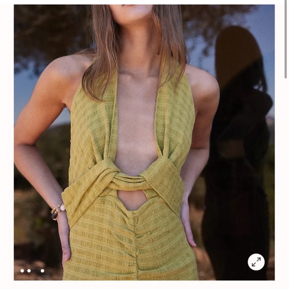 Free People Nya Maxi Dress Green - Picture 2 of 2